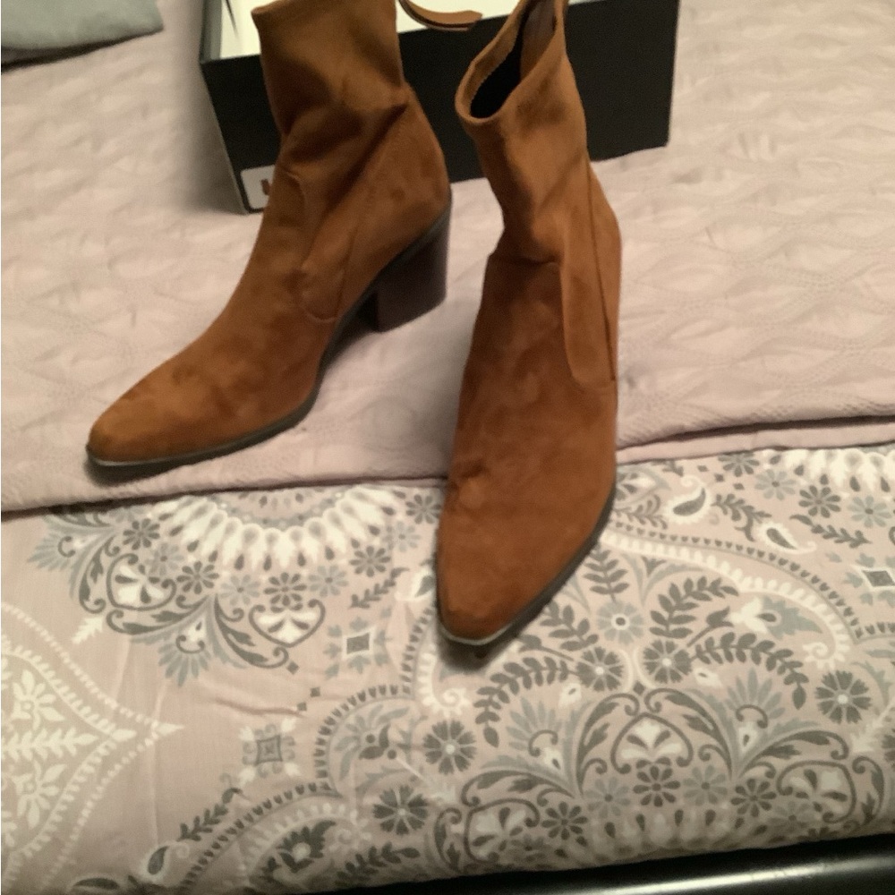 Brown Suede Women's Boots